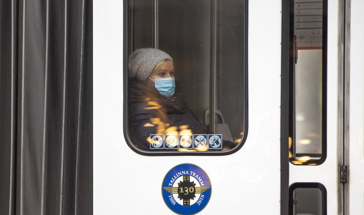 Maskid Tallinna linnapildis ja ühistranspordis 5.11.2020