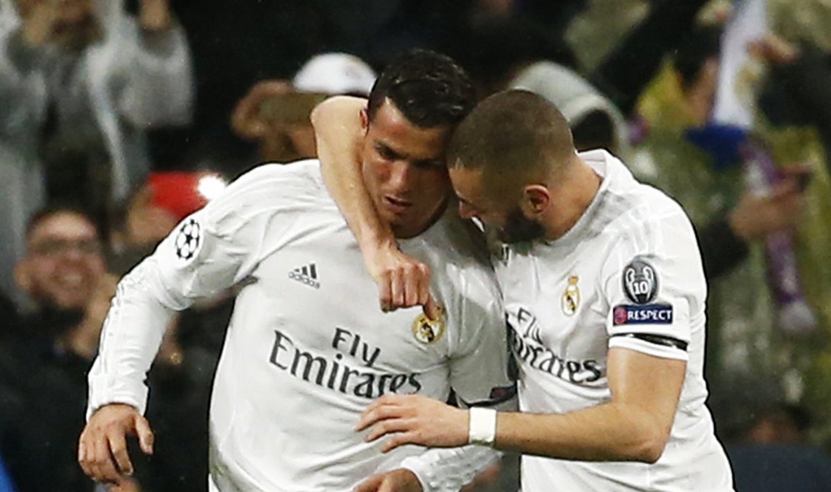 Cristiano Ronaldo (vasakul) ja Karim Benzema.