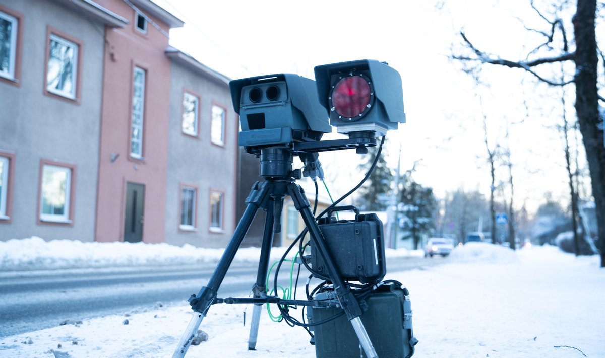Teisaldatav kiiruskaamera Turu ja Tähe tänavas