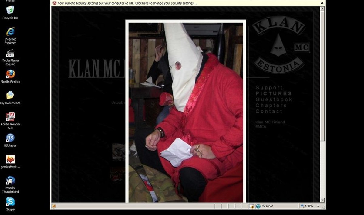 Скриншот: с сайта Klan MC Estonia