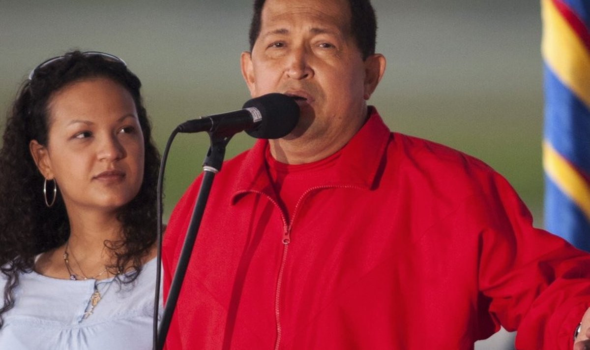 Hugo Chávez ja tema tütar Rosa