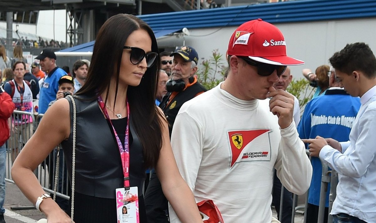 Kimi Räikkönen abikaasa Minttuga