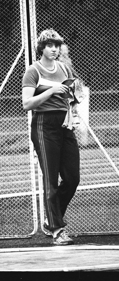 Eha Rünne 1981. aastal, kui ta võitis Nõukogude Liidu juunioride meistrivõistlustel kuulitõukes kulla ja kettaheites hõbeda.