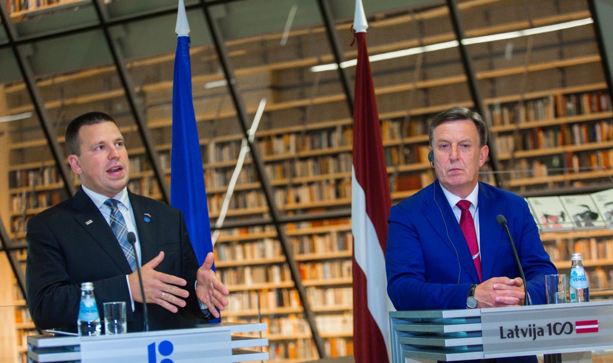 Eesti ja Läti peaministrid.