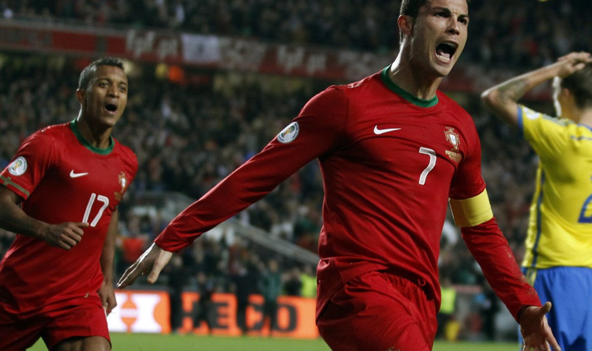 Ronaldo on löönud Rootsi vastu Portugali võiduvärava