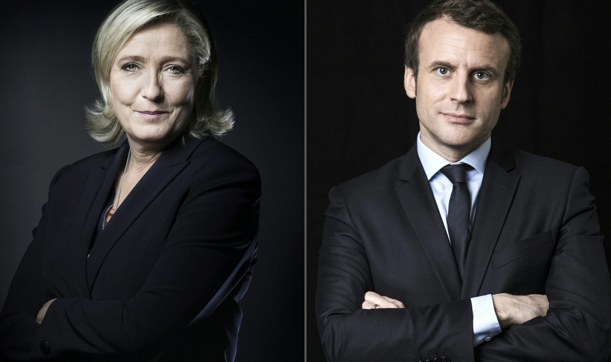 Marine Le Pen ja Emmanuel Macron