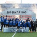FOTOD | Üllatus naiste jalgpallis: superkarika võitnud Tallinna Kalev lõpetas Flora ülipika kaotusteta seeria