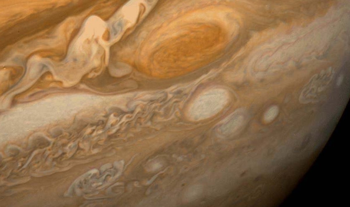 Jupiter kunagi Voyage 1 poolt pildistatuna (Foto: Wikimedia Commons / NASA)