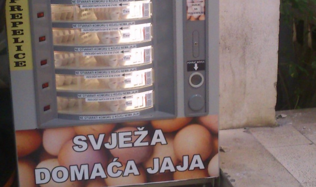 Munaautomaat Horvaatias
