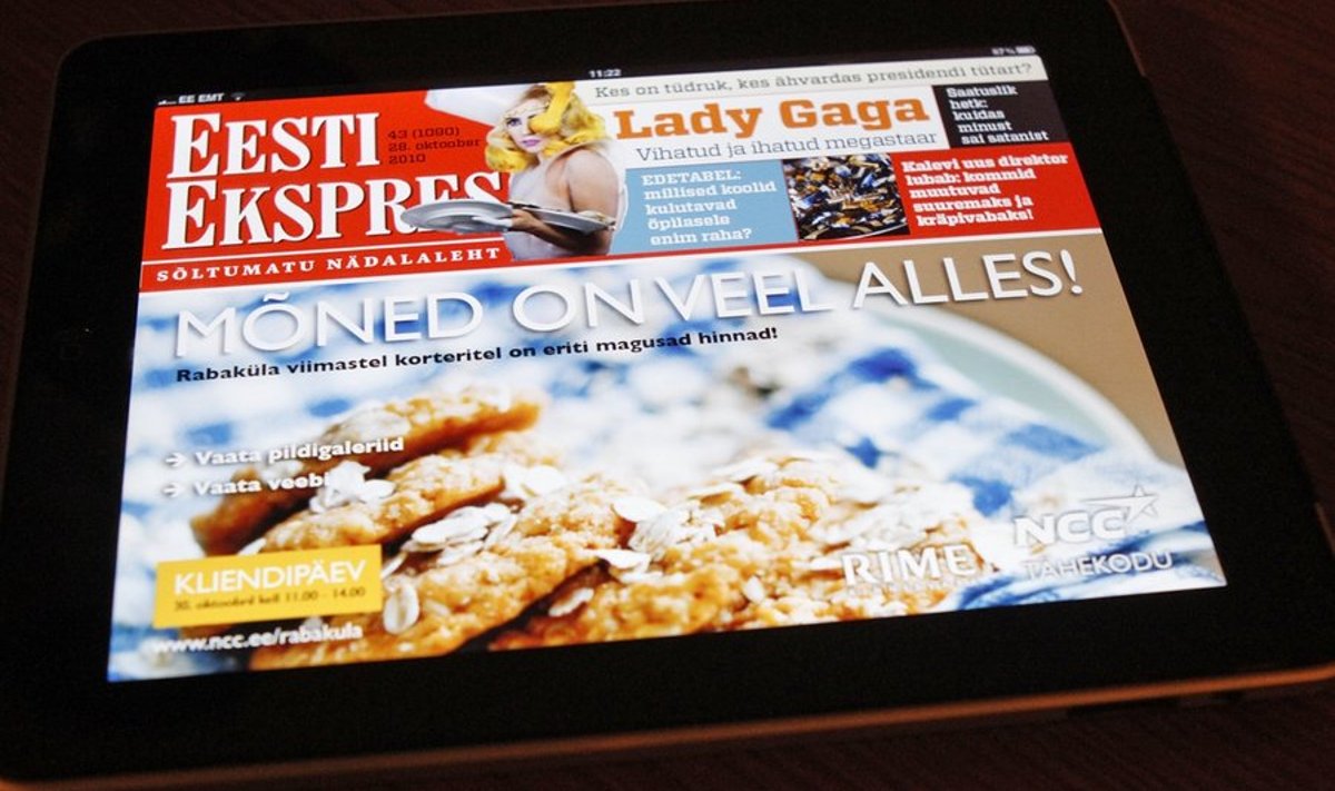 Eesti Ekspressi iPadi versiooni esmaesitlus, 04.11.2010