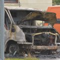 ФОТО: В Вильянди сгорел фургон Ford Transit