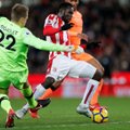 FOTOD JA VIDEO | Klavanita mänginud Liverpool võitis Stoke Cityt kindlalt, väravavaht Mignolet pääses imekombel punasest kaardist