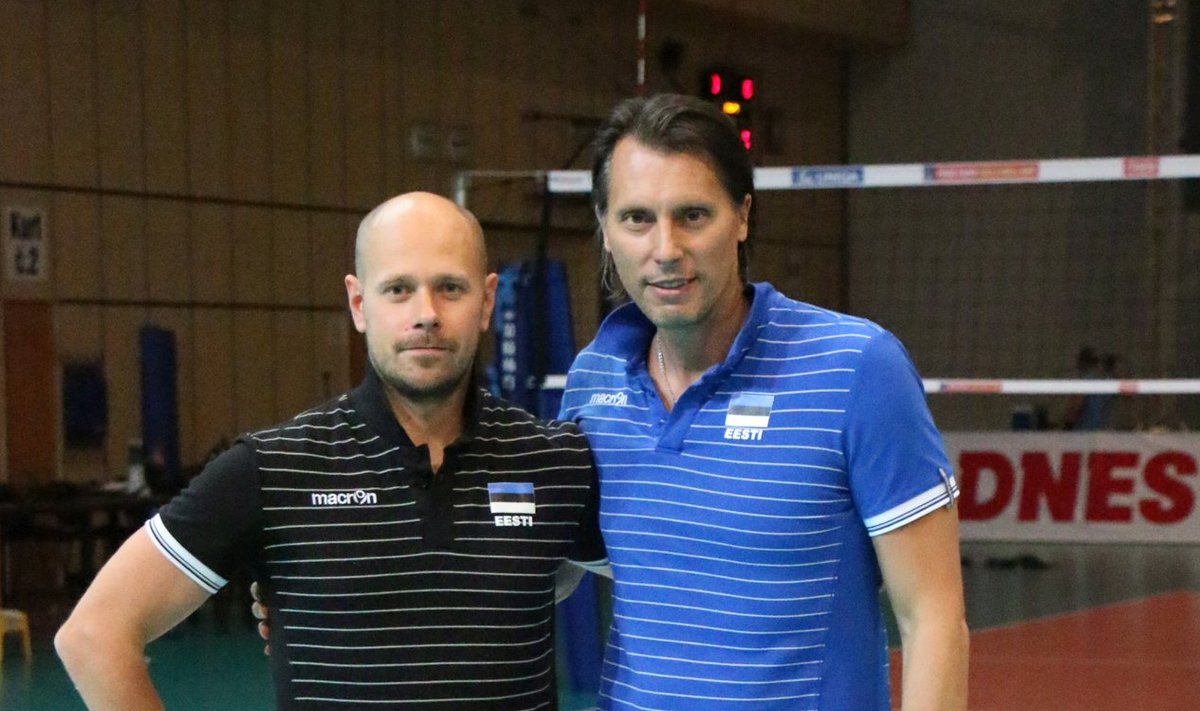 Alar Rikberg (vasakul) on Gheorghe Cretult palju õppinud: Itaalia võrkpallimetoodika pisiasjadest kuni kaalu langetamiseni.