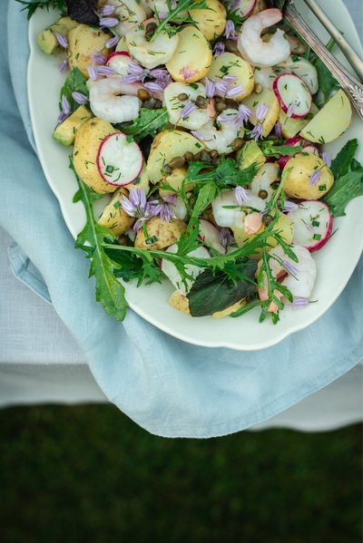 Kartuli-krevetisalat sinepikastmega