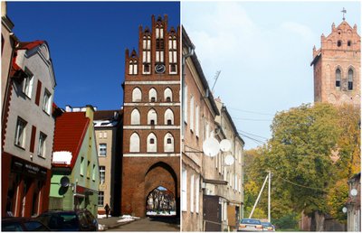 KAUNITAR JA KOLETIS: Vasakul Poola linn Bartoszyce, paremal sellest 70km kaugusel Kaliningradis asuv&nbsp;Želežnodorožnõi.