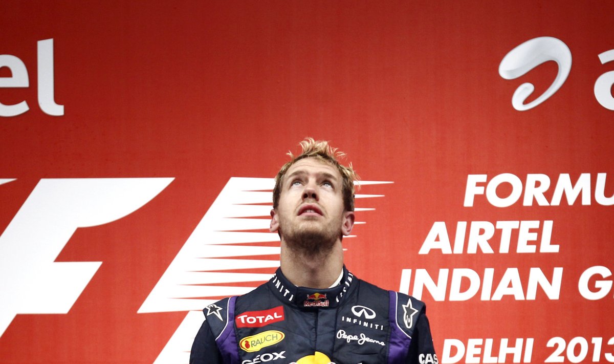 2013. aasta oktoober - Sebastian Vettel on äsja kindlustanud neljanda MM-tiitli.