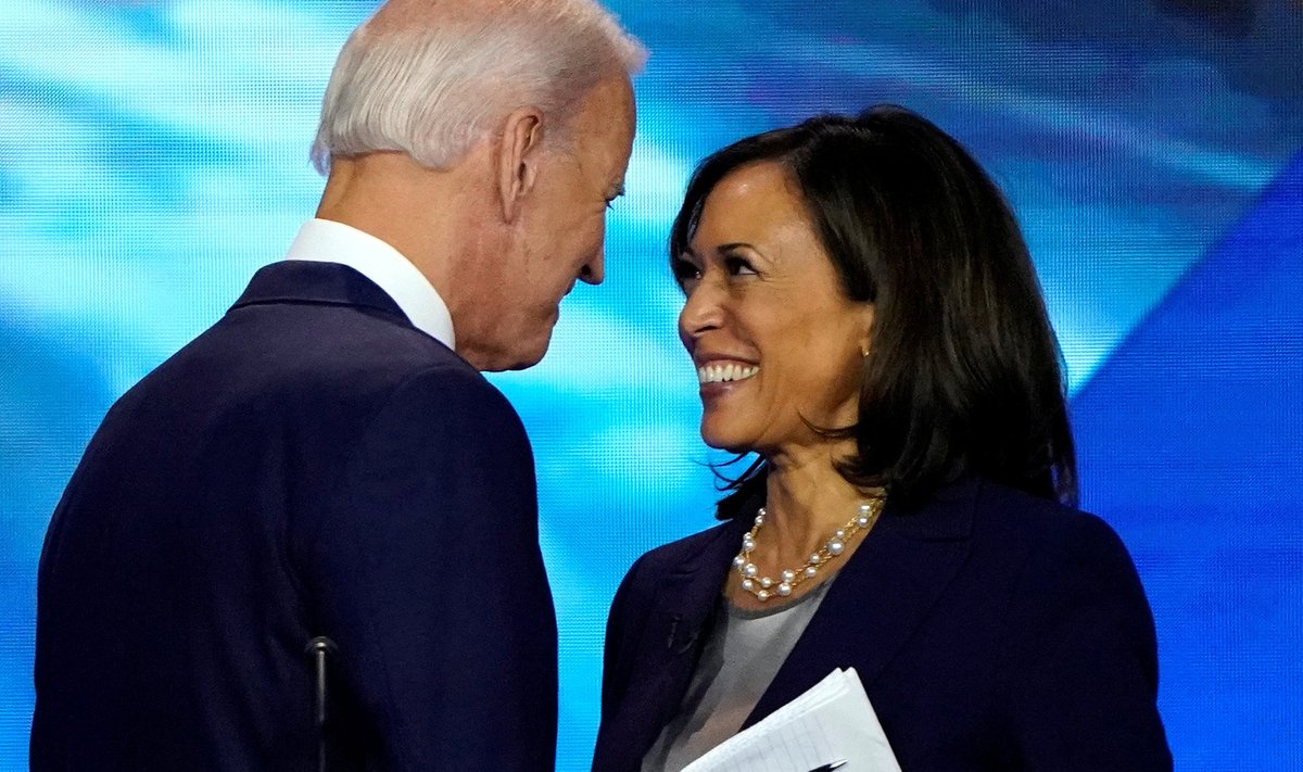 Joe Biden ja Kamala Harris detsembris pärast eelvalimiste debatti