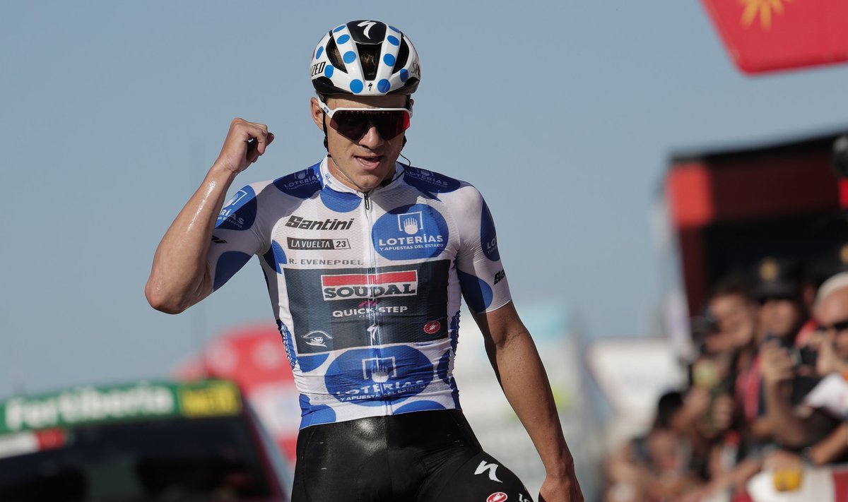 Remco Evenepoel võitis Hispaania velotuuri 18. etapi.