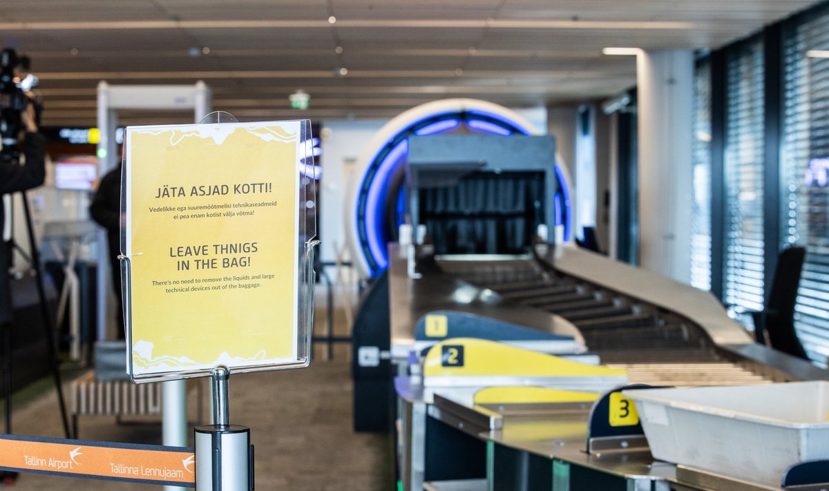 Tallinna Lennujaamas tutvustati uusi  julgestuskontrolli seadmeid