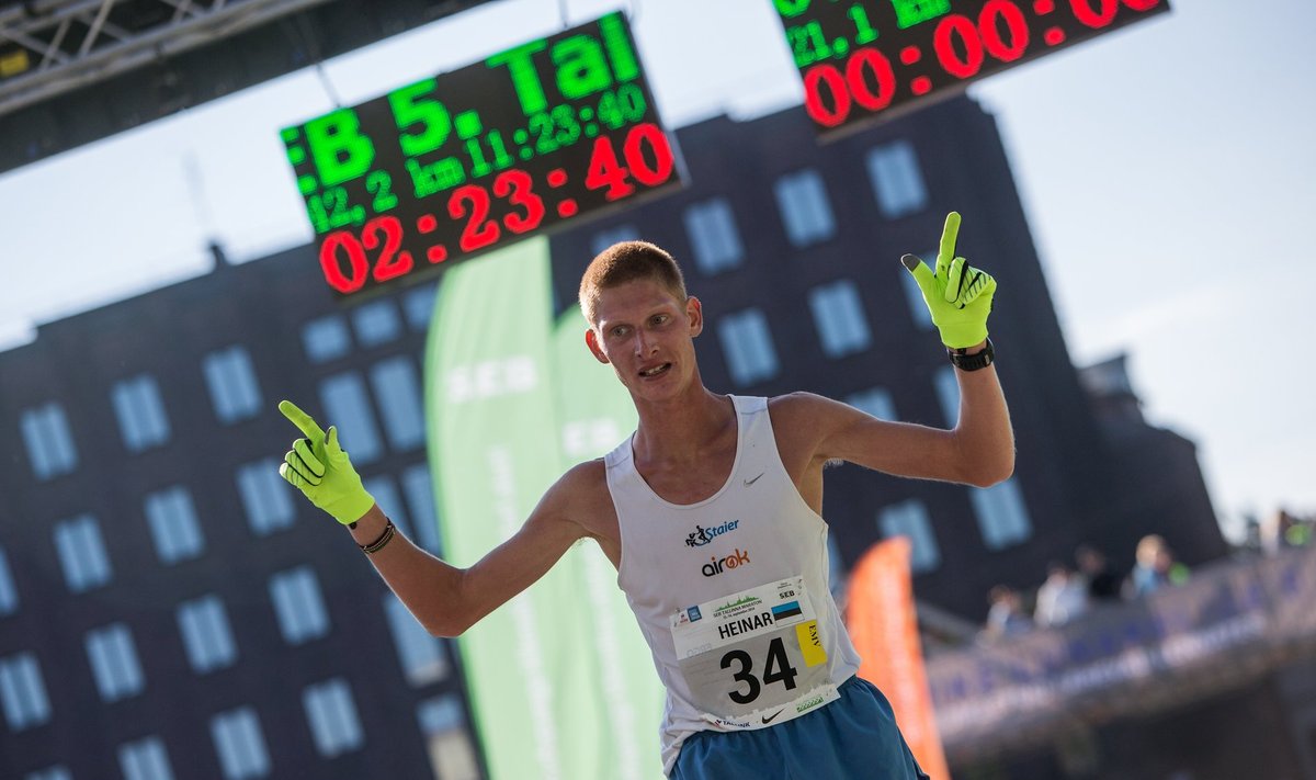 Heinar Vaine SEB Tallinna maratoni finišis