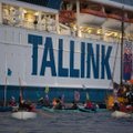 ГАЛЕРЕЯ И ВИДЕО | Теплоход Silja Europa компании Tallink оказался на саммите G7 в центре протестов