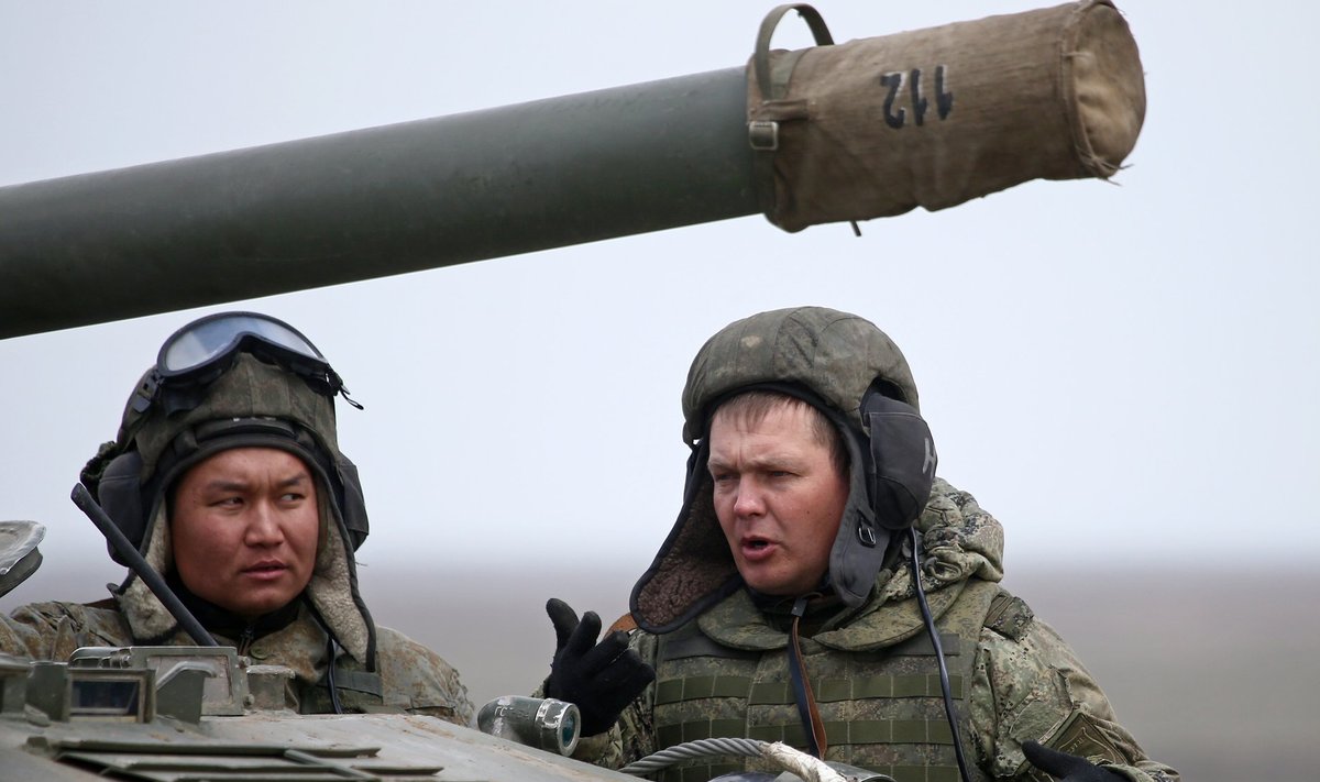 Vene sõdurid märtsi keskpaigas Krimmis toimunud korralistel õppustel