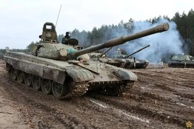 Советские танки Т-72А, оставшиеся в наследство белорусской армии