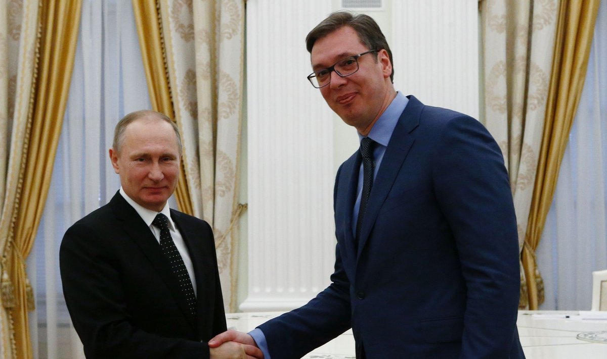 Vladimir Putin ja Aleksandar Vučić