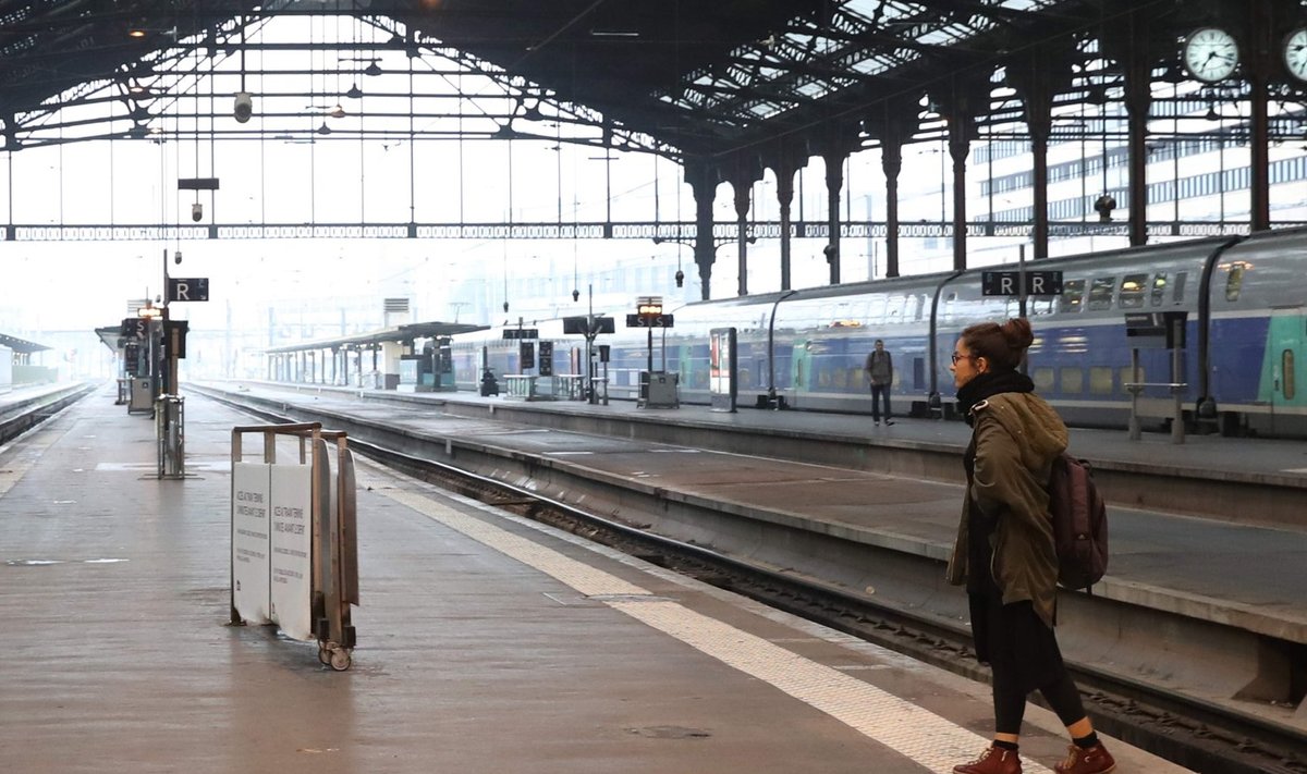 Prantsusmaal ei liigu täna streigi tõttu mõnedki rongid