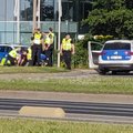 ФОТО и ВИДЕО | В Таллинне водитель Mazda пытался сбежать от полиции, но был задержан