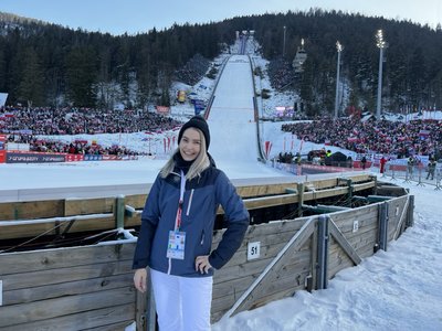 Kristi Loit Zakopanes suusahüpete MK-l.