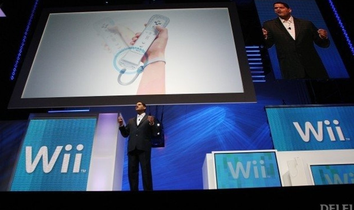 Nintendo Wii esitlus. Foto David McNew, AFP