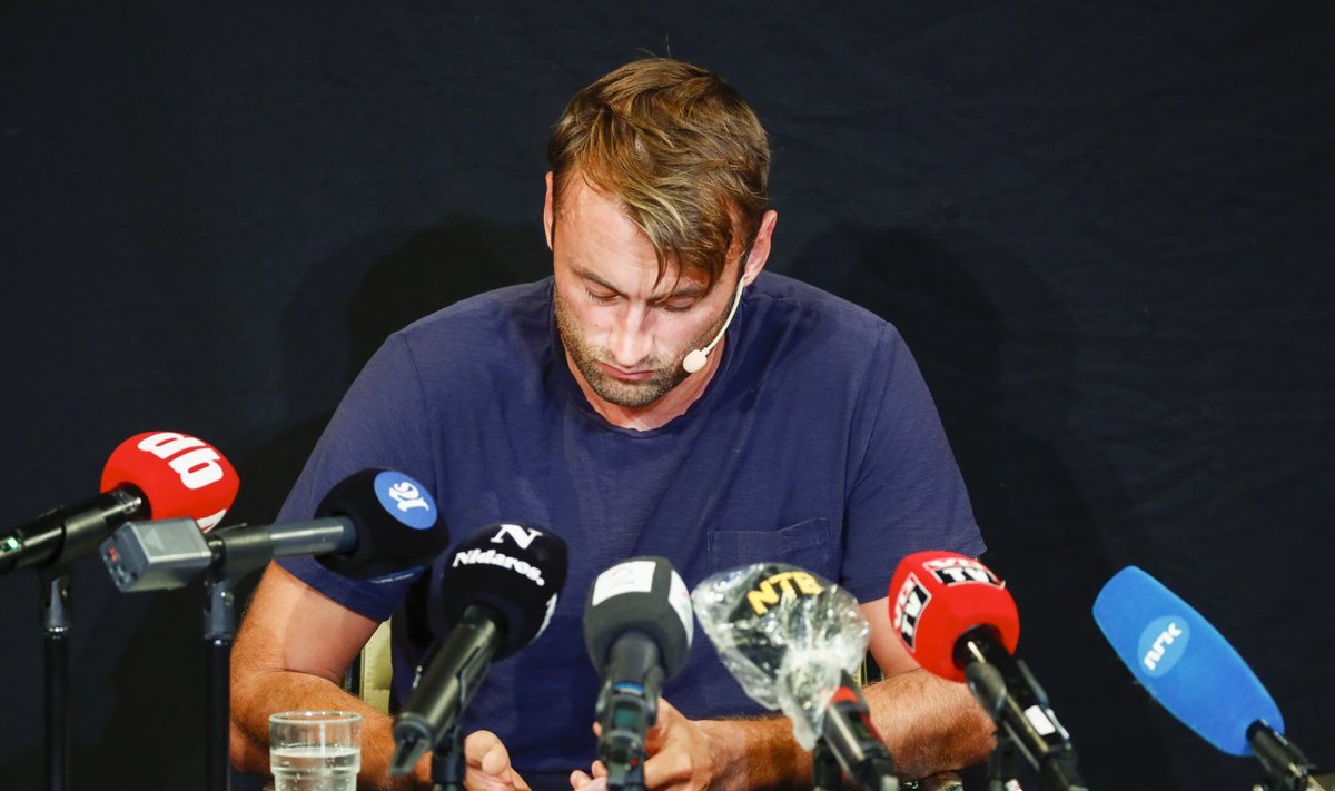Petter Northug 21. augustil pressikonverentsi andmas. 