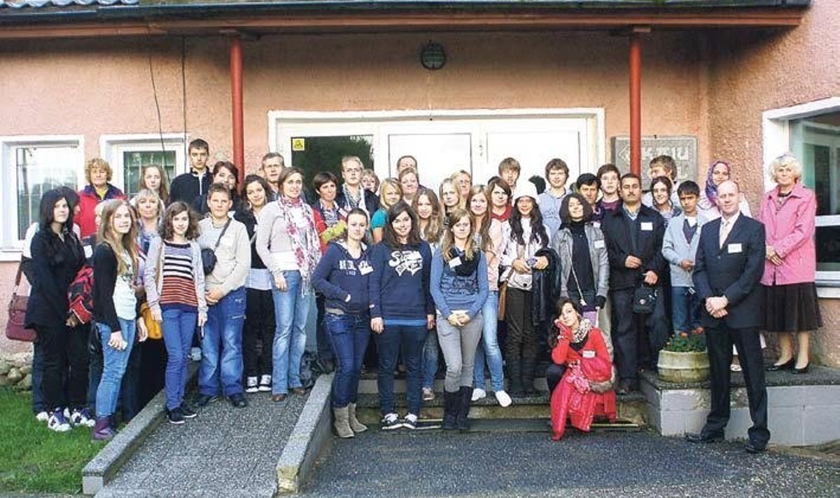 Comeniuse projekti raames võõrustas Kaiu põhikool väliskülalisi. Foto: Elmo Hunt
