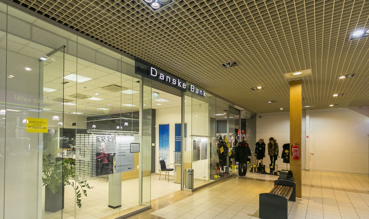 Danske panga Viimsi kontorit, mis 31.märts ehk esimesena kuuest kinni pannakse.  Randvere tee 6, Viimsi