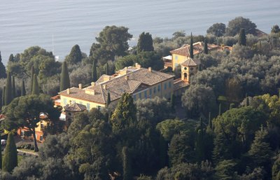 A general view of Villa Leopolda is seen in Villefranche sur Mer on the French Riviera