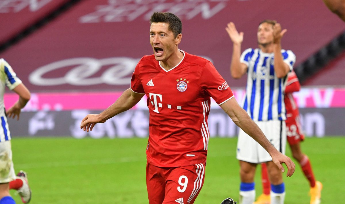 Robert Lewandowskil tuli lüüa neli väravat, et Bayern võidu teeniks.