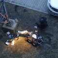ФОТО DELFI: В Таллинне во дворе Pro Kapital искали бомбу, а нашли ручку