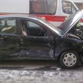 ФОТО читателя Delfi: в центре Таллинна столкнулись три дорогих автомобиля