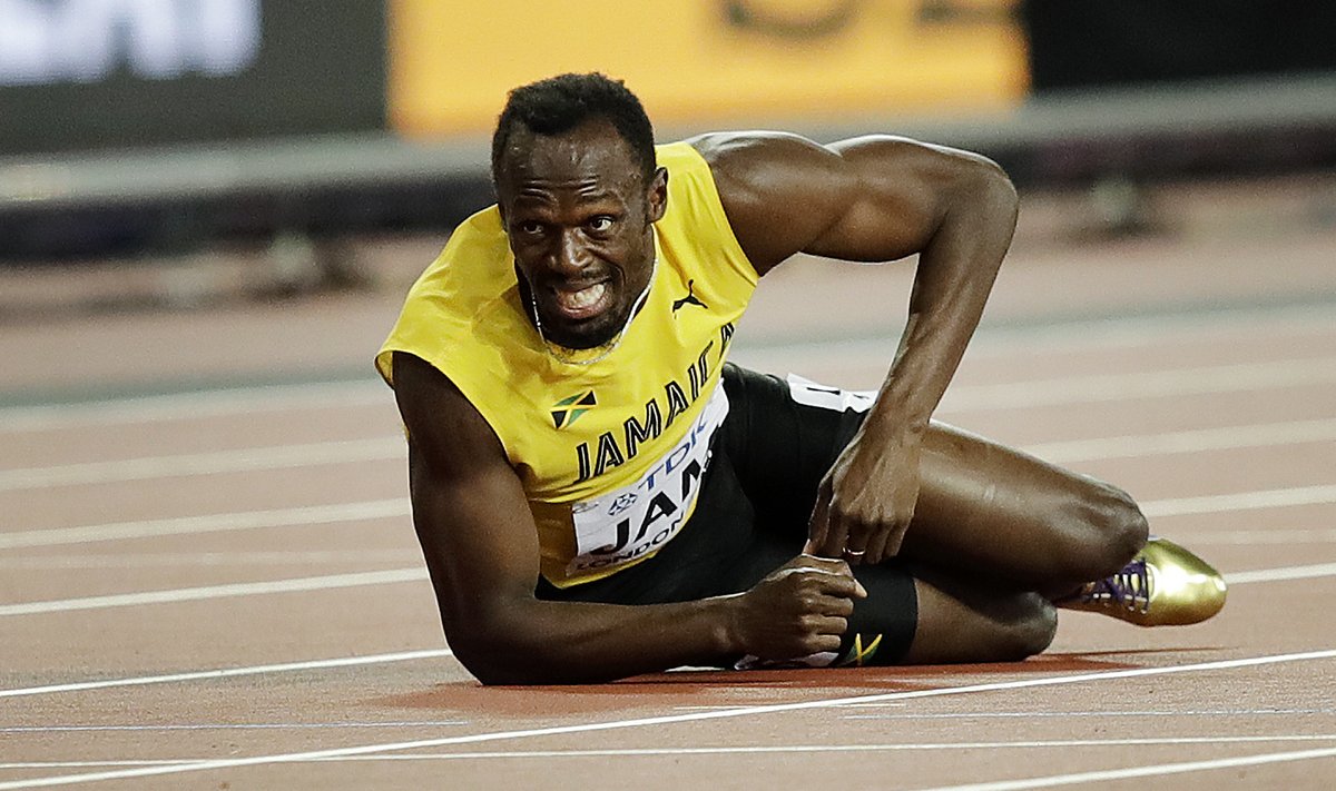 Usain Bolti karjäär lõppes vigastusega.