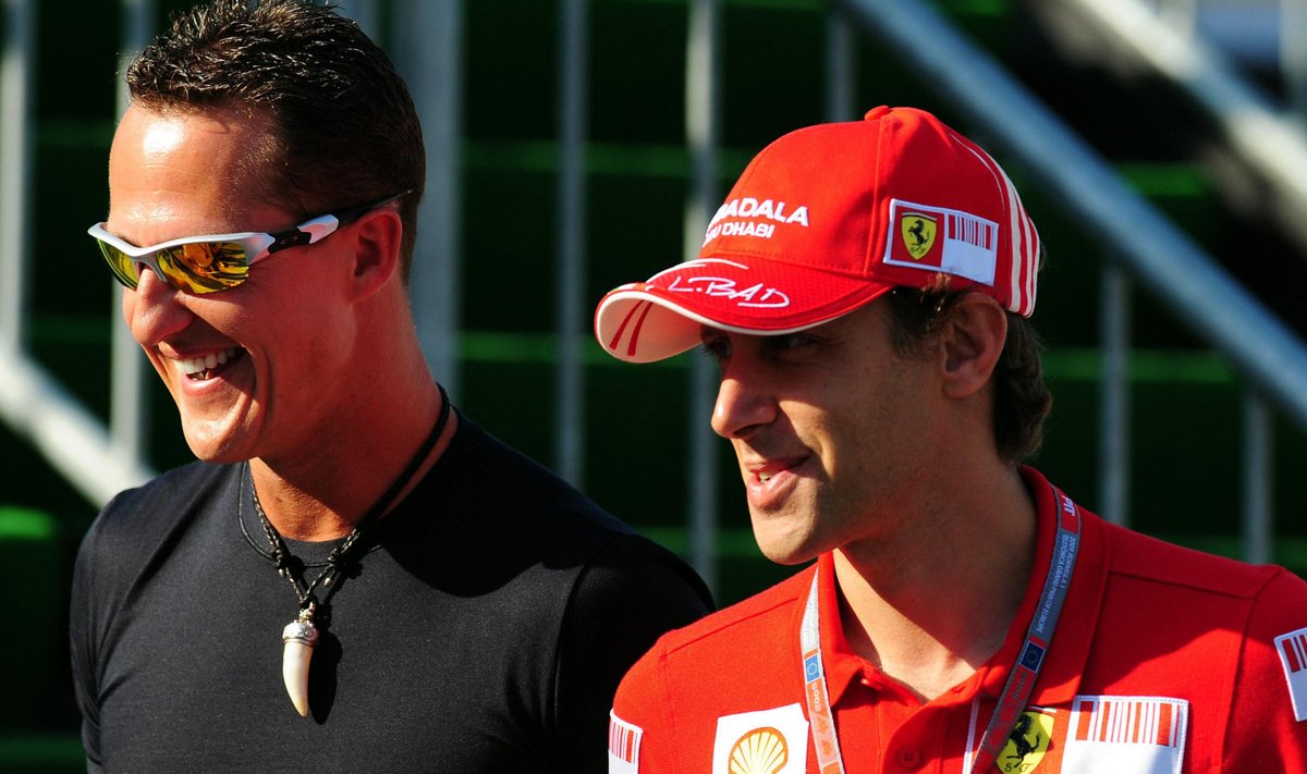 Michael Schumacher ja Luca Badoer