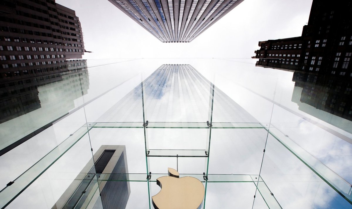 Logo Apple'i firmapoe fassaadil USA-s New Yorgis. (Foto: REUTERS)