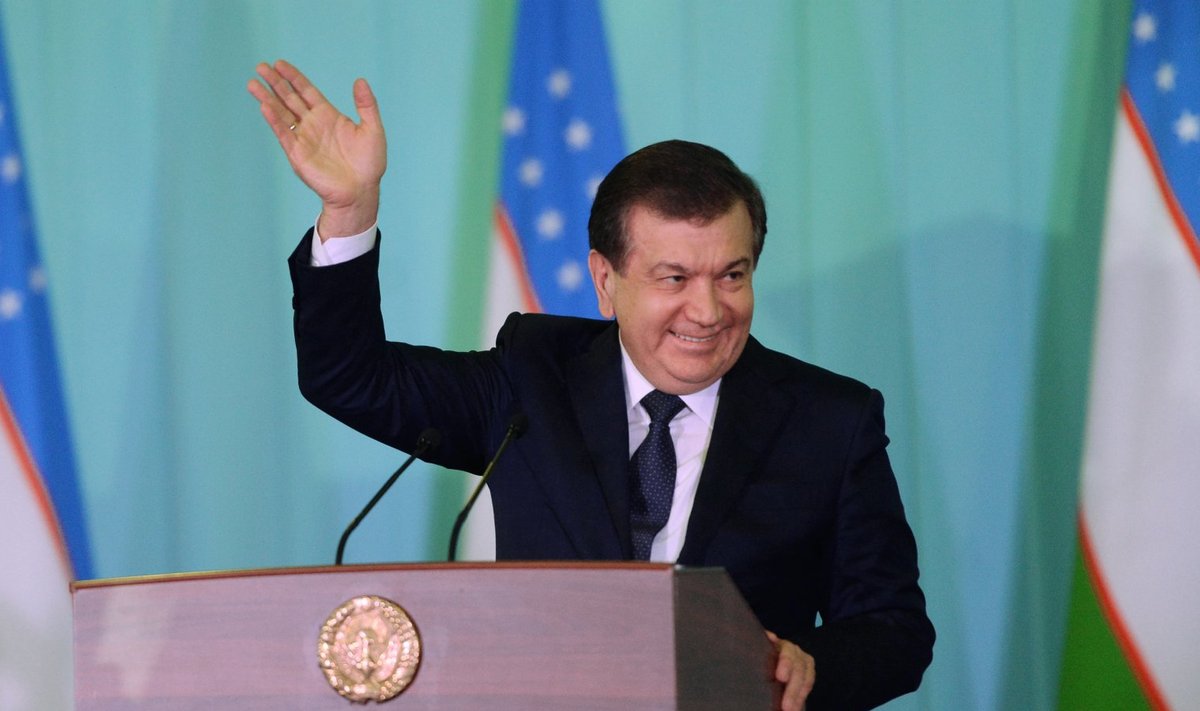 Usbekistani president Shavkat Mirziyoyev