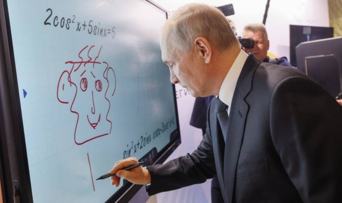 KAS TEISIK? See Vladimir Putini joonistus ja allkiri Moskvas messil on äratanud ka ekspertides suuri kahtlusi.