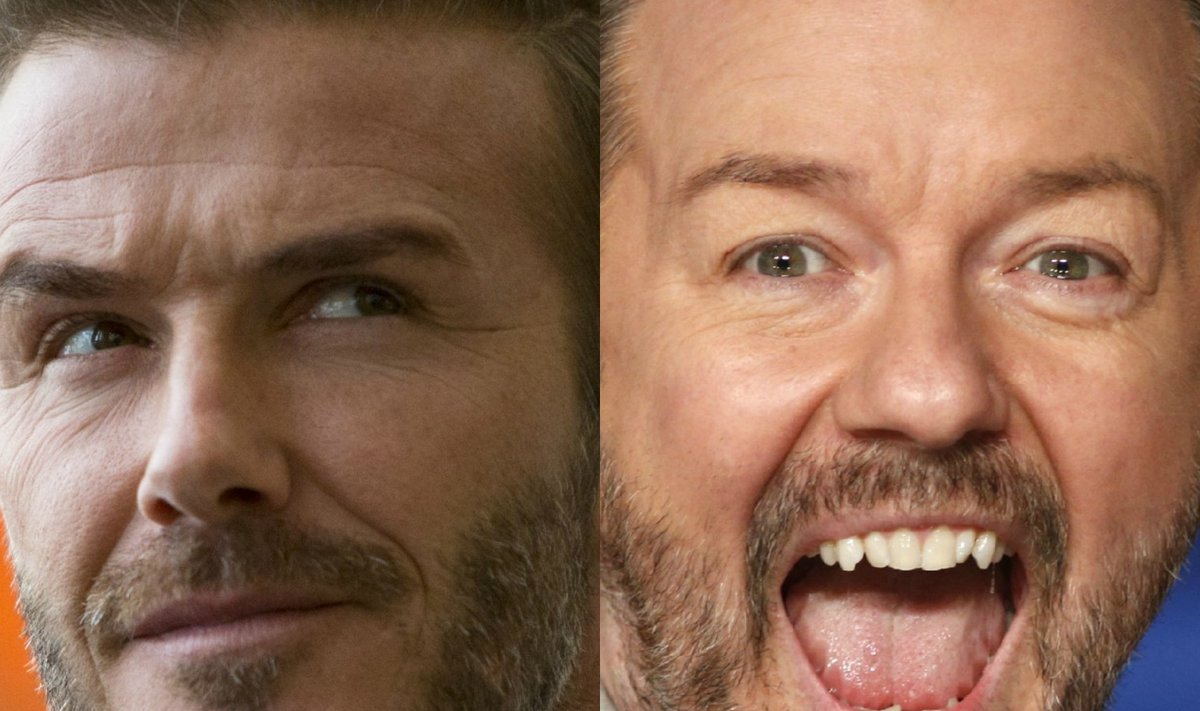 David Beckham ja Ricky Gervais