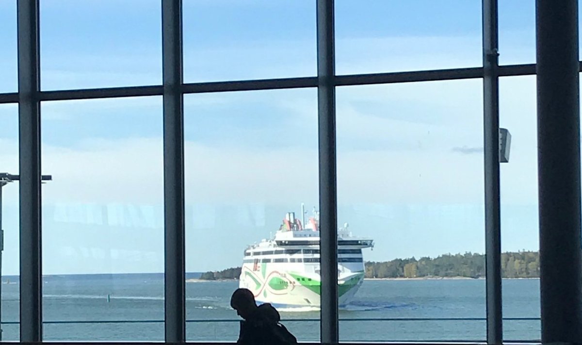 Tallinki laev Helsingis kell 10.10. Laev pidi saabuma 9.30.