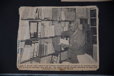 Sirje isa Aleksander ajalehe Rodesian Herald veergudel 1961. aastal