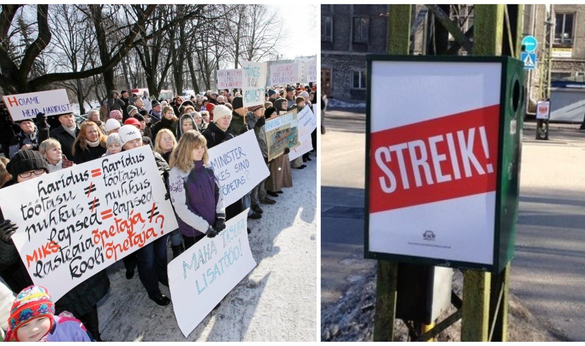 Õpetajate streik on endiselt õhus. 