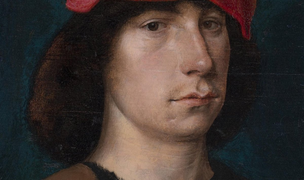 Michel Sittow (u 1469–1525) Noormees punase mütsiga.1490ndad aastad. Õli, puit. 16,4 × 12,9. Detroiti Kunstiinstituut, Anne ja Henry Fordi kingitus. Bridgeman Images