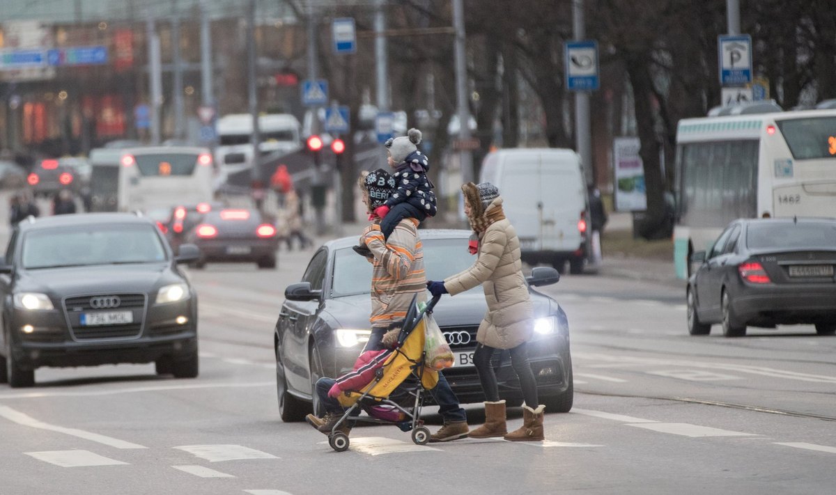 Pärnu maanteel Laste Maailma ülekäigurajal ei anna jalakäijatele teed peaaegu pooled autojuhid.